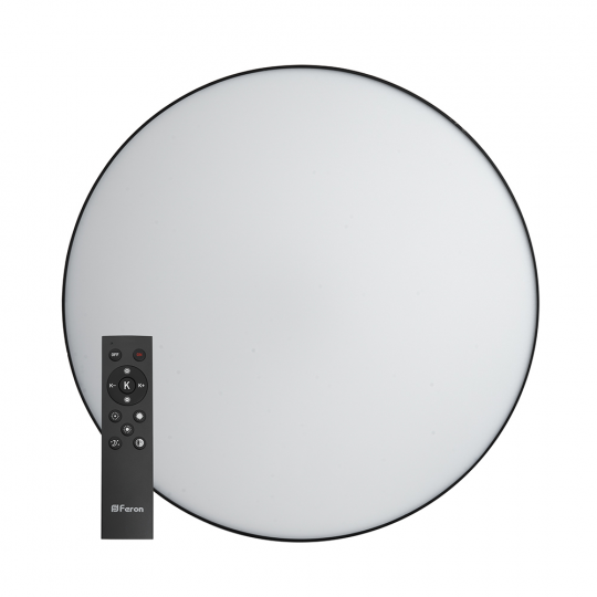 Светодиодный управляемый светильник Feron AL6200 “Simple matte” тарелка 165W 3000К-6500K черный