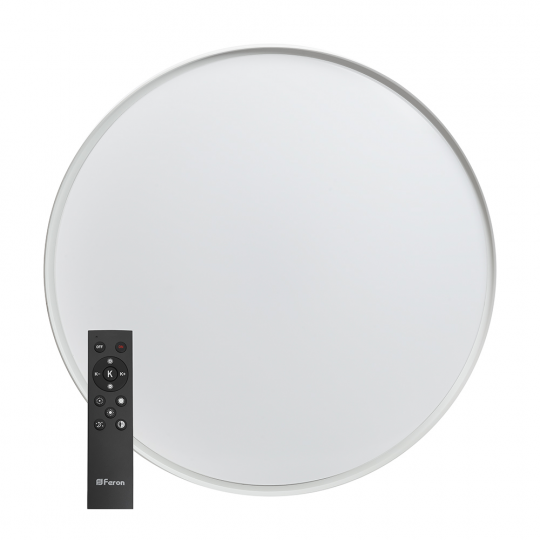 Светодиодный управляемый светильник Feron AL6230 “Simple matte” тарелка 80W 3000К-6500K белый