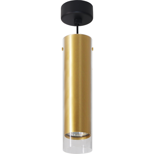 Светильник потолочный Feron ML1898 Barrel LUMINA levitation на подвесе MR16 35W 230V, золото, черный, 55*200