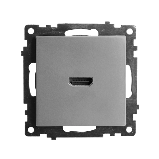 Розетка HDMI 2.1, Type A  (механизм), STEKKER GLS00-7118-02, серия Катрин, шампань