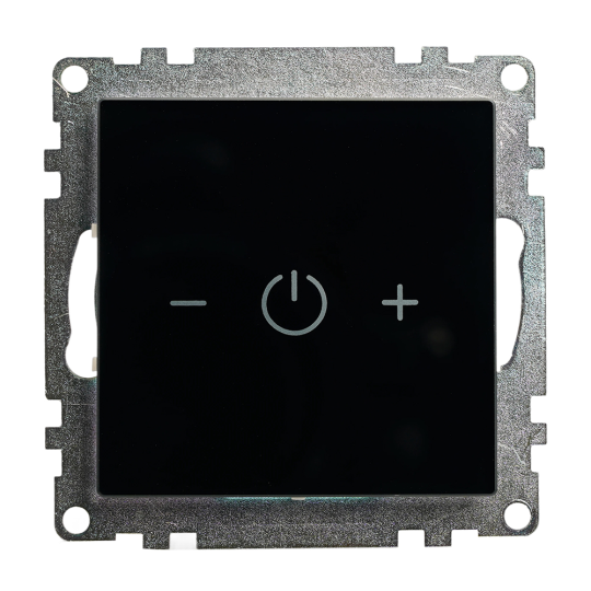 Выключатель диммирующий сенсорный (механизм) 250В, 150W, серия Катрин, черный