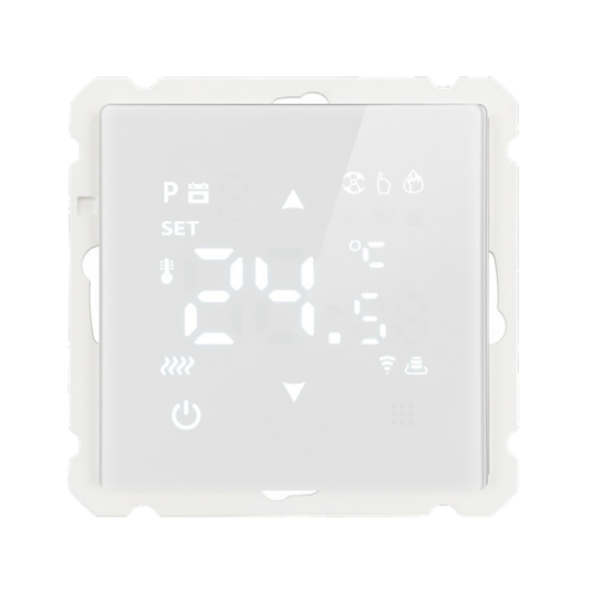 Терморегулятор Wi-Fi (механизм), STEKKER, 250В, 3500Вт, серия Катрин, GLS00-7119-01, белый