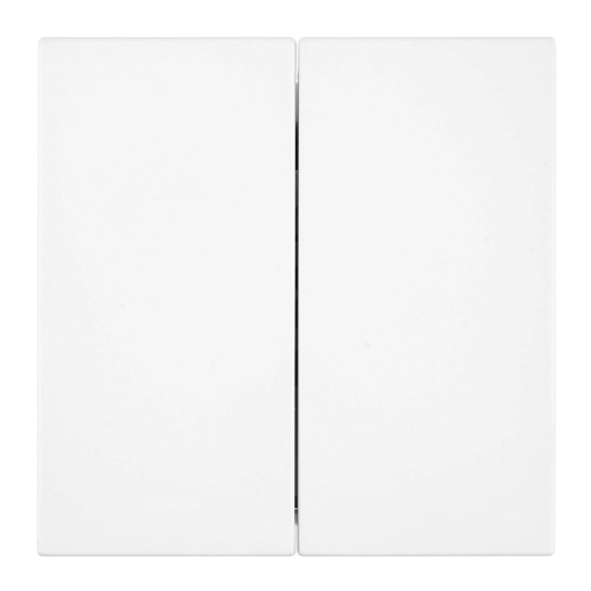 Переключатель 2-клавишный (механизм), STEKKER, 250В, 10А, серия Мия, RSW10-3107-01, белая магнолия