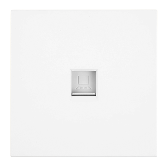 Розетка компьютерная 1-местная RJ-45 (механизм), STEKKER, серия Мия, RST00-3117-01, белая магнолия