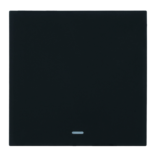 Выключатель 1-клавишный c индикатором (механизм), STEKKER, 250В, 10А, серия Мия, RSW10-3101-05, черный бархат