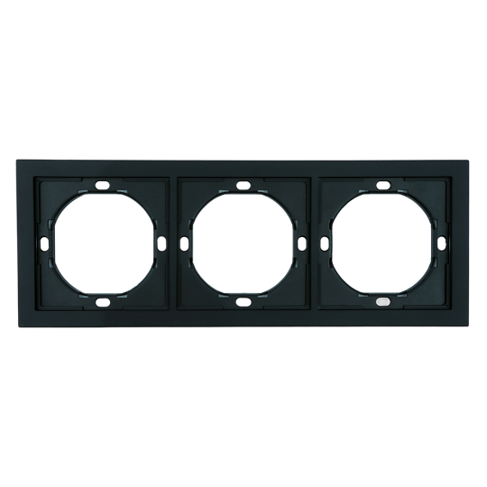 Рамка 3-местная, STEKKER, серия Мия, PFR00-3003-05, черный бархат