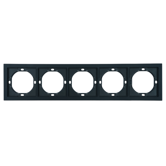 Рамка 5-местная, STEKKER, серия Мия, PFR00-3005-05, черный бархат