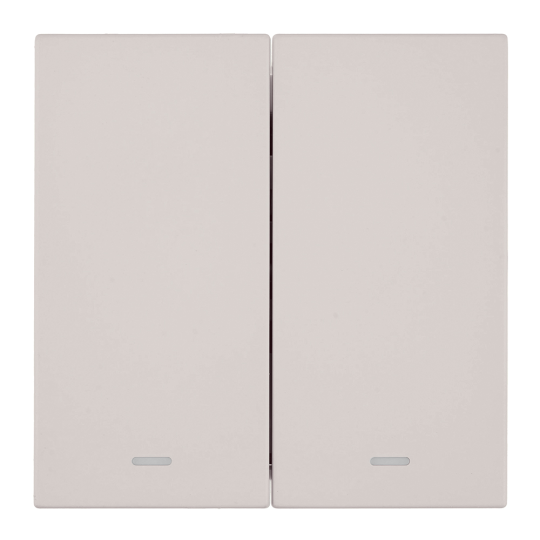 Выключатель 2-клавишный c индикатором (механизм), STEKKER, 250В, 10А, серия Мия, RSW10-3102-10, пудровый жемчуг