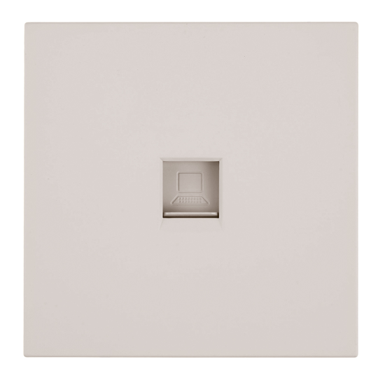 Розетка компьютерная 1-местная RJ-45 (механизм), STEKKER, серия Мия, RST00-3117-08, пудровый жемчуг