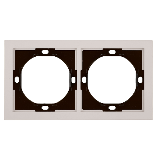 Рамка 2-местная, STEKKER, серия Мия, PFR00-3002-08, пудровый жемчуг