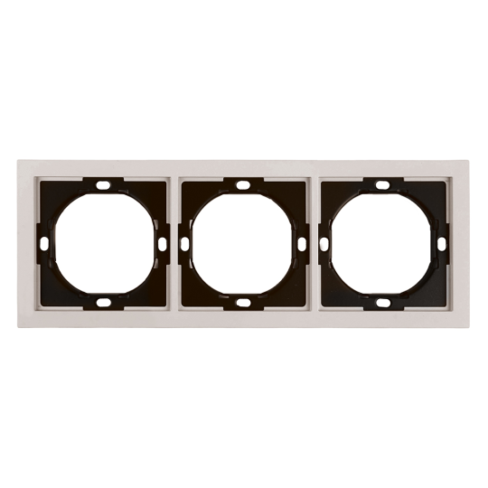 Рамка 3-местная, STEKKER, серия Мия, PFR00-3003-08, пудровый жемчуг