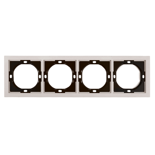 Рамка 4-местная, STEKKER, серия Мия, PFR00-3004-08, пудровый жемчуг