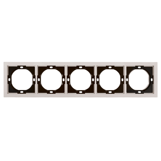 Рамка 5-местная, STEKKER, серия Мия, PFR00-3005-08, пудровый жемчуг