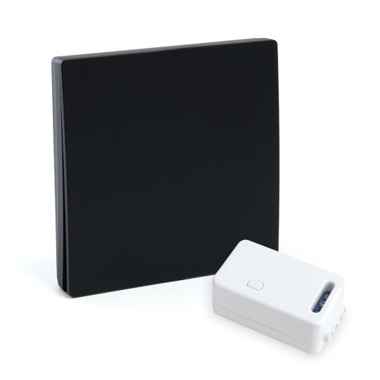 Выключатель беспроводной FERON TM181 230V 500W одноклавишный с радиочастотным контроллером LD100, черный