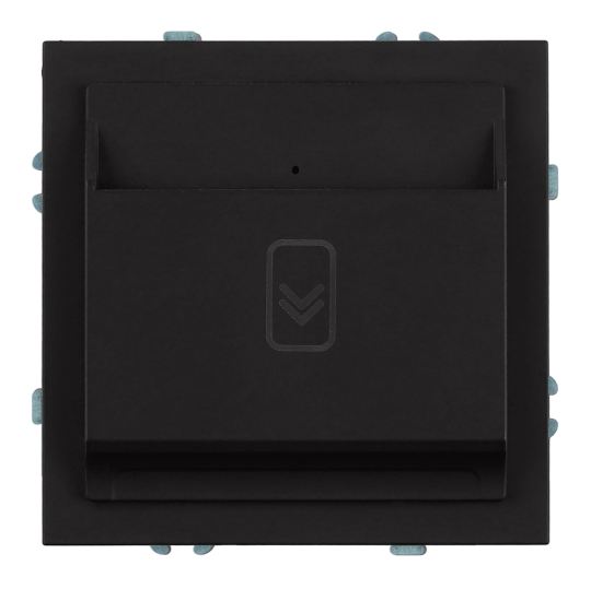 Выключатель карточный (механизм), STEKKER, 250В, 40А, серия Эмили, RSW40-5114-05, черный уголь, soft touch