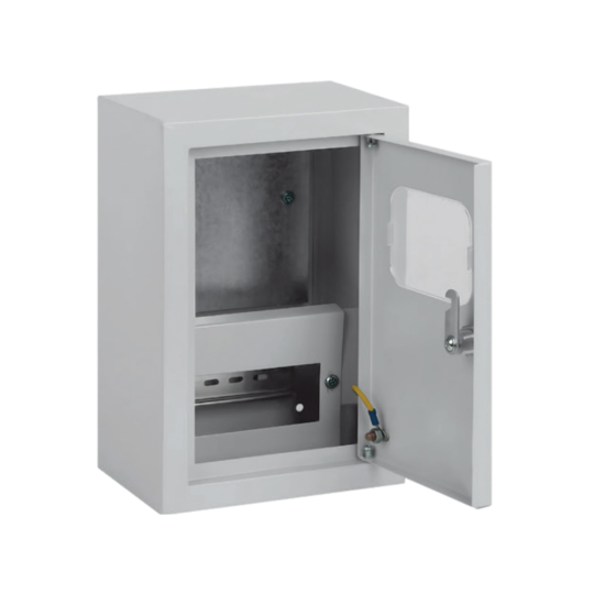 Шкаф учетно-распределительный навесной ЩУРн-1/6 STEKKER EBX60-3/1/6.1-31  IP31 (285*190*145) сталь, серия ArcaMetal