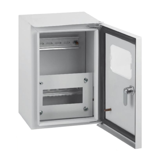 Шкаф учетно-распределительный навесной ЩУРн-1/6 STEKKER EBX60-3/1/6.2-54  IP54 (285*190*145) сталь, серия ArcaMetal