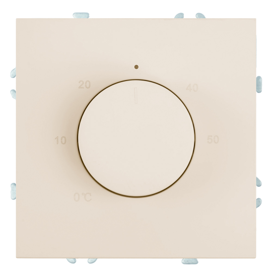Терморегулятор механический (механизм), STEKKER, 230В, 3500Вт, серия Эмили, RSW00-5120-08, кашемир, soft touch
