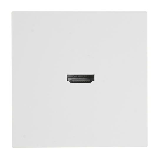 Розетка HDMI 2.0 Type A (механизм), STEKKER, серия Эмили, RST00-5118-01, белый фарфор, soft touch