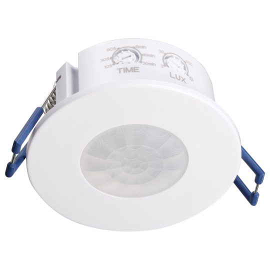 Датчик движения и освещенности 1200W 8m 120°(гориз.) 360°(верт.) белый, SEN55, артикул 51519