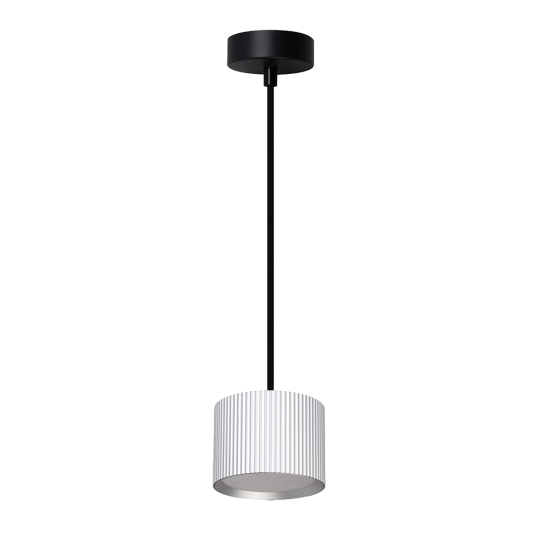 Светильник потолочный Feron Barrel HL4588 ARIA  levitation 12W, 230V, GX53, серебро + черный, на подвесе 1,7 м
