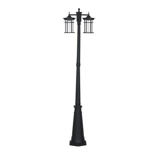 Светильник садово-парковый Feron PL768,  столб 2*60W 230V E27, черный