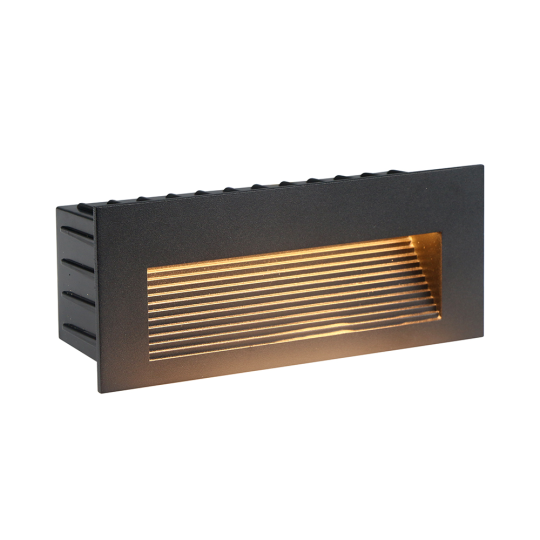 Светодиодный светильник Feron LN012 встраиваемый 5W 4000K, IP65, черный