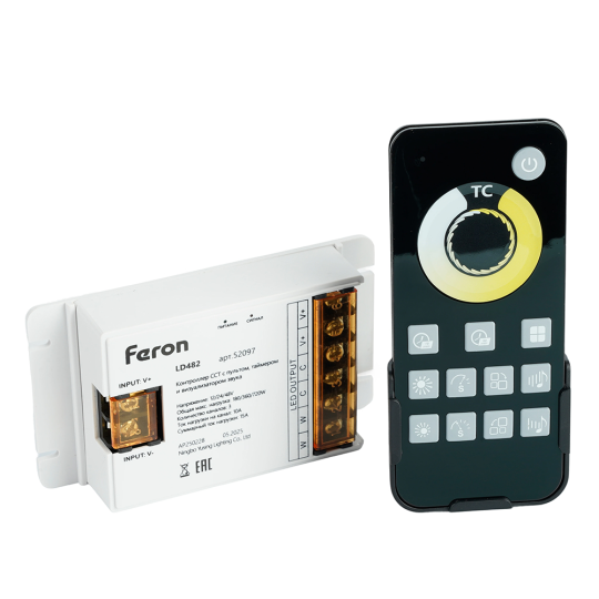 Контроллер CCT для светодиодной ленты с П/У,  12-24V, LD482 FERON