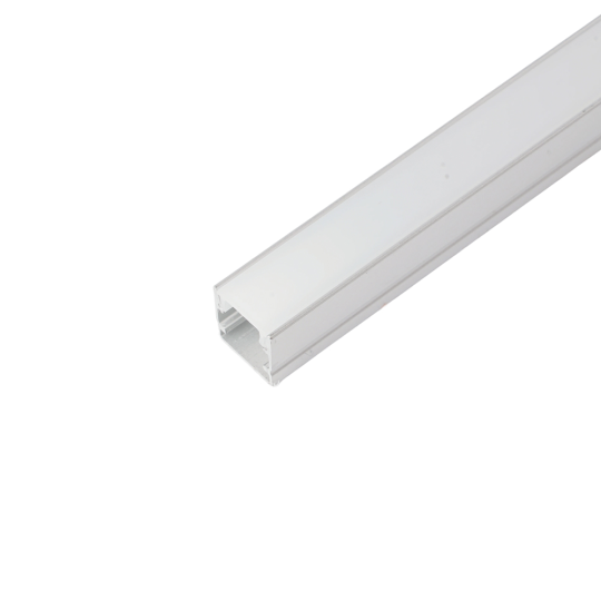 Профиль алюминиевый накладной, 10х10мм, серебро, CAB243