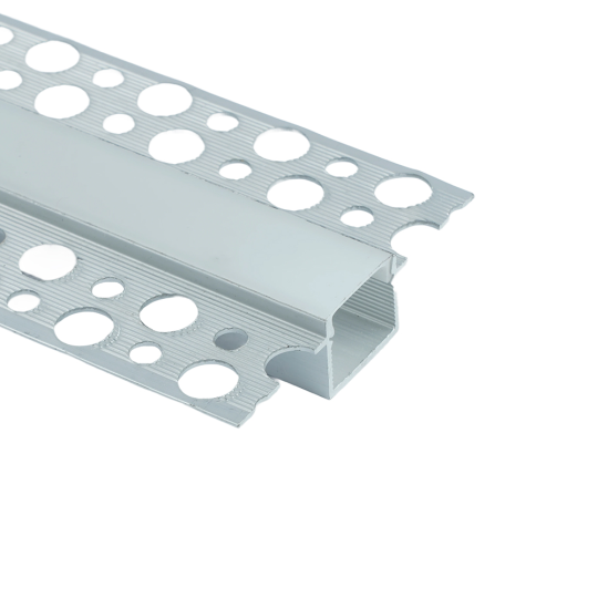 Профиль алюминиевый встраиваемый скрытый, серебро, CAB254