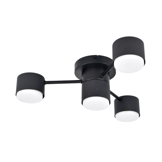 Светильник потолочный GX53 15Wx4, 230V, чёрный, AL268 GELA  Feron