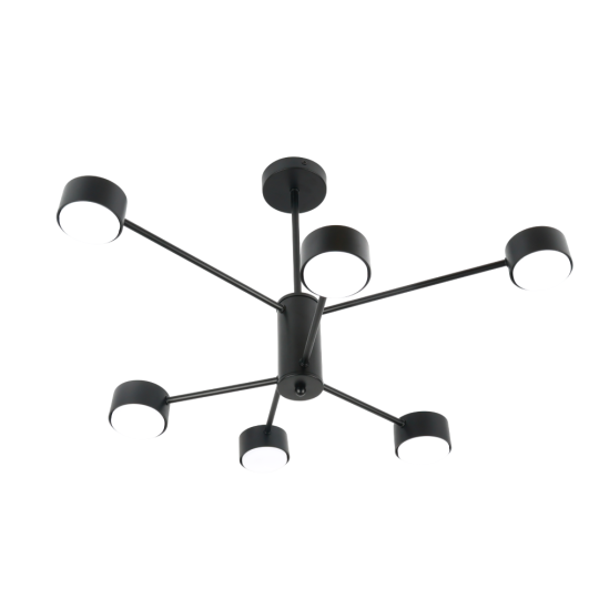 Светильник потолочный GX53 15Wx6, 230V, черный, AL270 GELA  Feron