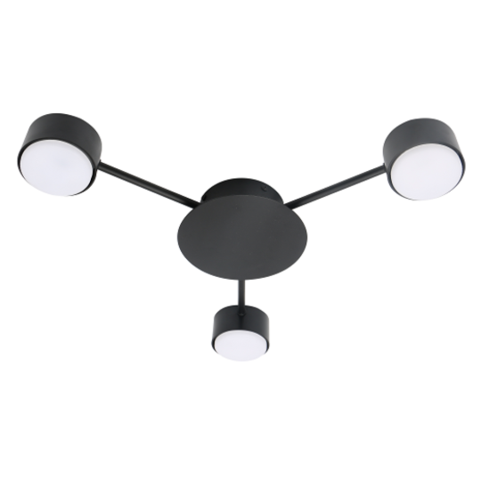 Светильник потолочный GX53 15Wx3, 230V, черный, AL272 GELA  Feron