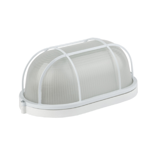 Светильник НБП 04-60-002 212х105х85мм E27,  max 60 Вт, алюм., стекло, решетка, IP54, белый