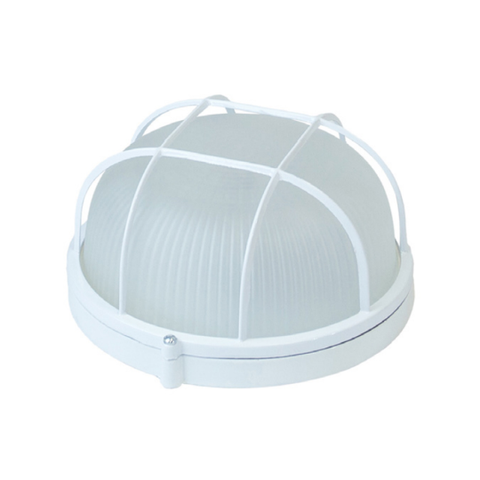 Светильник НБП 03-60-002 190х176х90мм, E27 max 60 Вт, алюм., стекло, решетка, IP54, белый