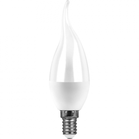 Лампа светодиодная SAFFIT SBC3713 Свеча на ветру E14 13W 230V 6400K