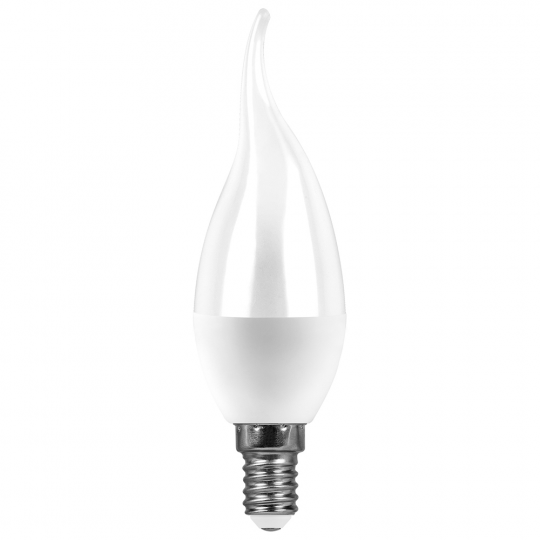 Лампа светодиодная SAFFIT SBC3715 Свеча на ветру E14 15W 6400K
