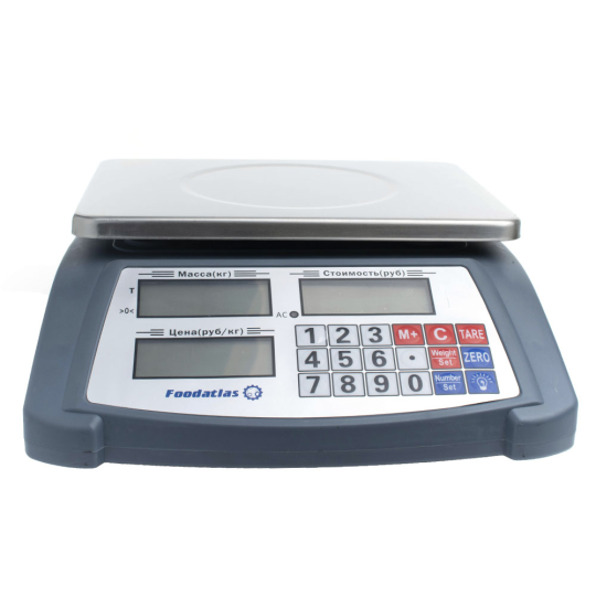 Торговые весы Foodatlas 15кг/1гр YZ-506