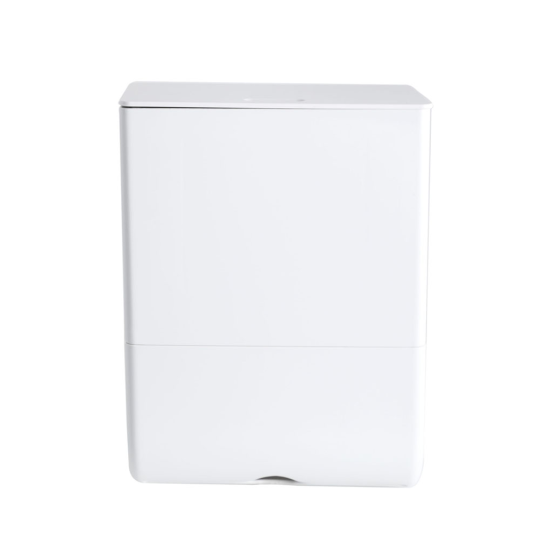 Ведро для мусора, держатель б/полотенец, Foodatlas JAH-543, 6л (белый)