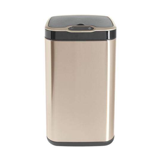 Ведро для мусора сенсорное, квадратное, внутр ведро, Foodatlas JAH-6311, 13 л (золотой)