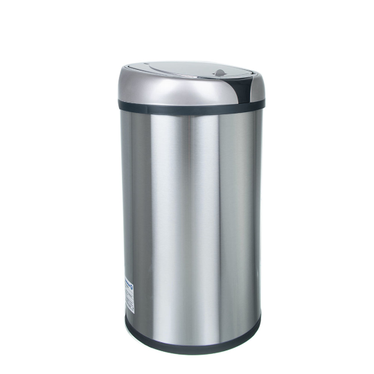Ведро для мусора сенсорное, круглое, нерж, внутр ведро, Foodatlas JAH-9112, 12 л