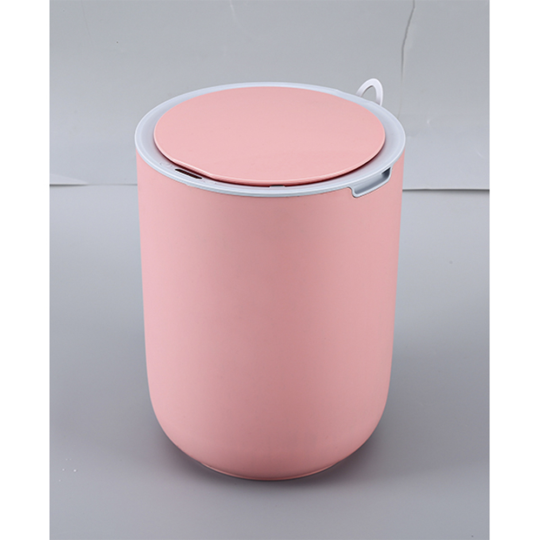 Ведро для мусора сенсорное, круг, Foodatlas JAH-6011, 8 л (розовый)