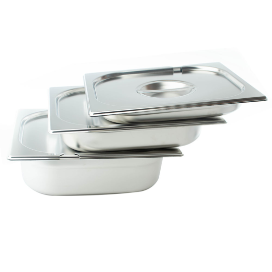 Набор гастроемкостей с крышками под ложку GN1/2-40,65,100