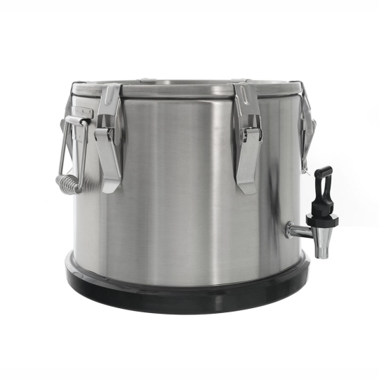 Термоконтейнер с краном 10 л нержавеющая сталь  Foodatlas Pro