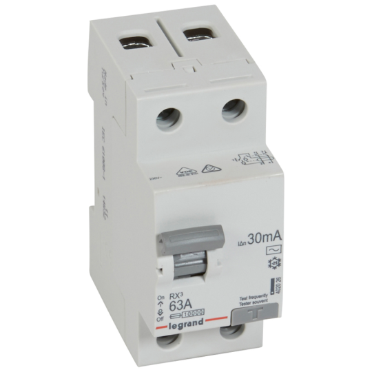 RX3 ВДТ 30МА 63А 2П AC LEGRAND