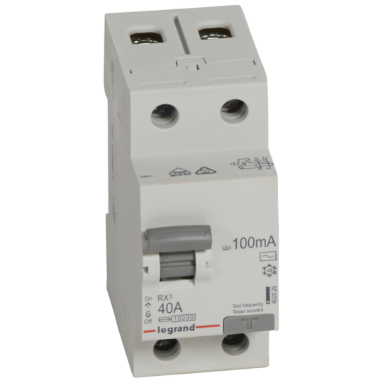 RX3 ВДТ 100МА 40А 2П AC LEGRAND