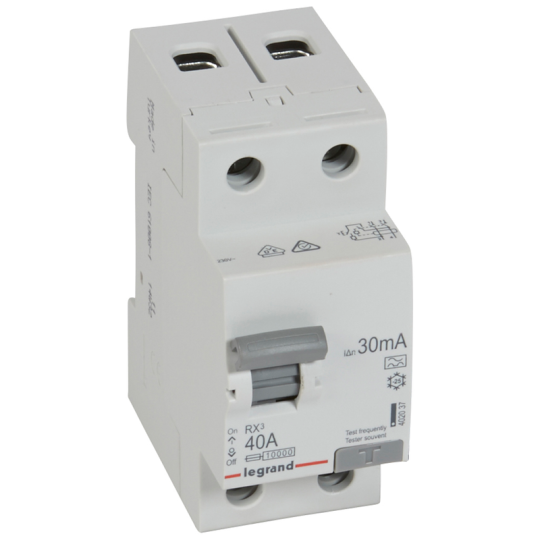RX3 ВДТ 30МА 40А 2П A LEGRAND