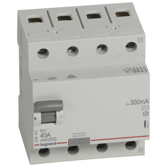 RX3 ВДТ 300МА 40А 4П AC LEGRAND