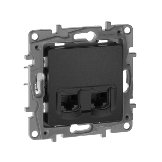 ETIKA Роз. комп. 2-я RJ45 кат.5Е UTP антр.