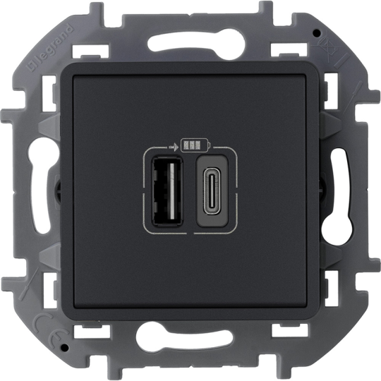 INSPIRIA Зар. устр. USB А+С 3000мА 5Вантр.